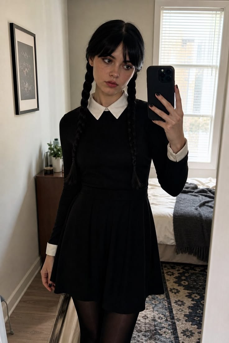 Wednesday adams outfit inspo