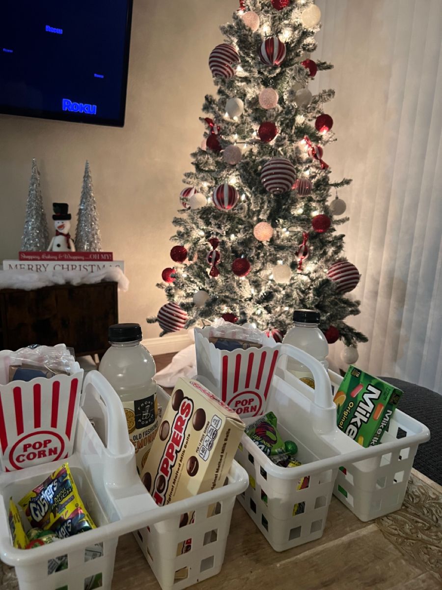 Add a Christmas Movie Night Basket