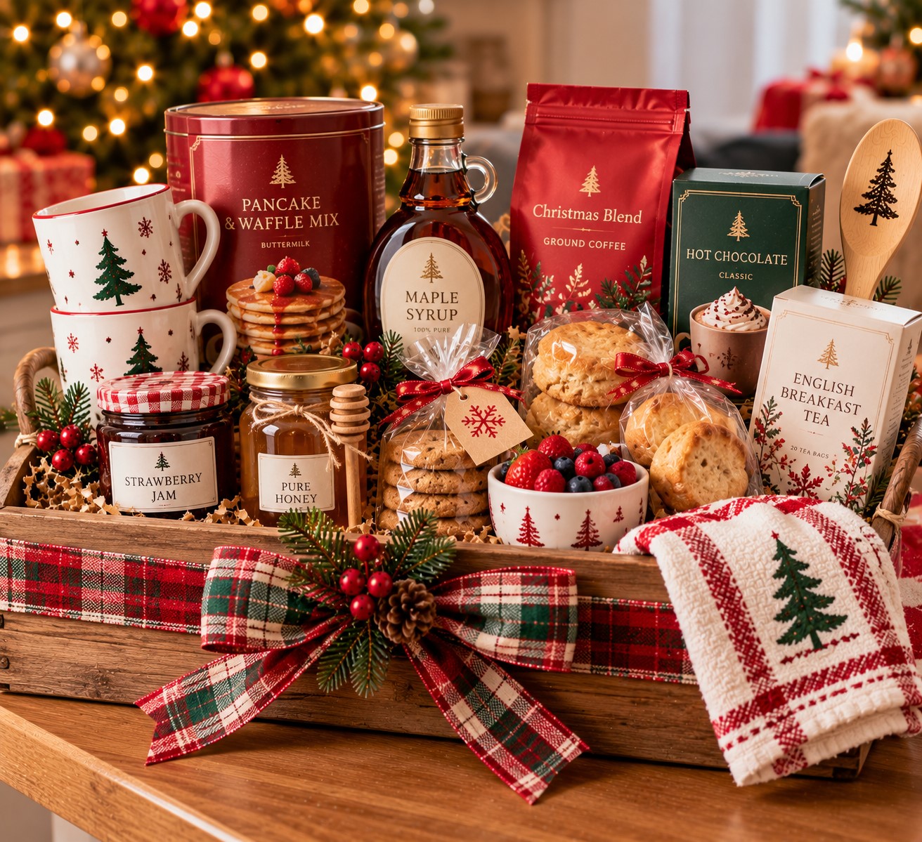 Breakfast Basket for Christmas Morning