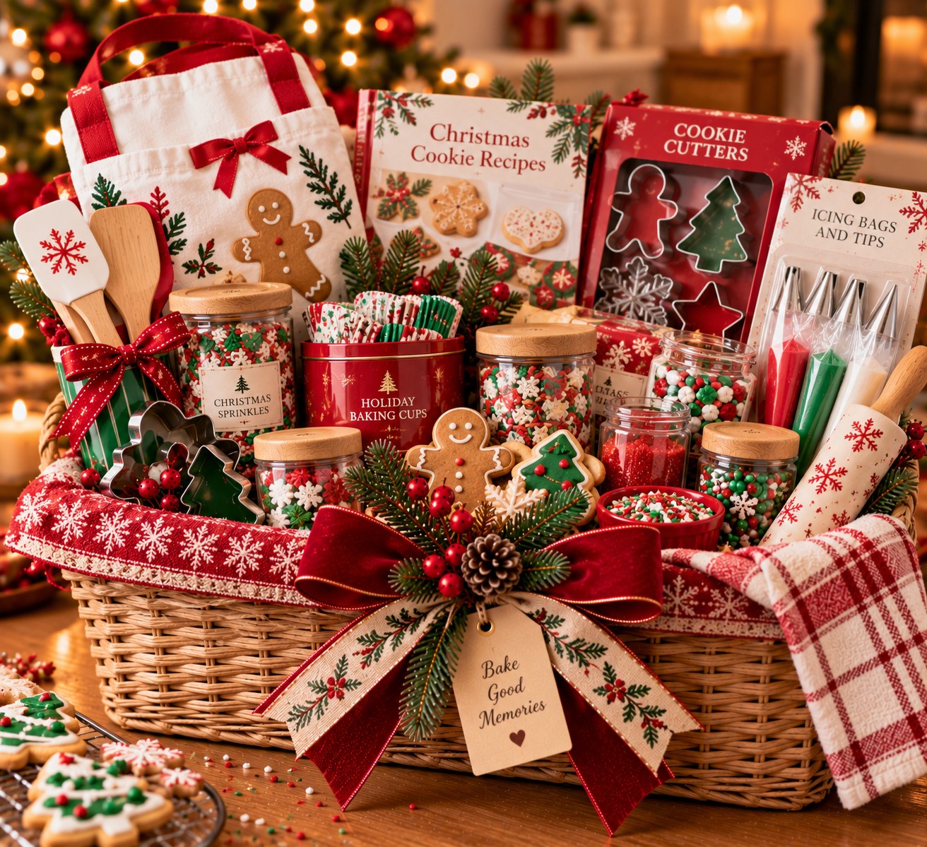Christmas Baking and Decorating Basket
