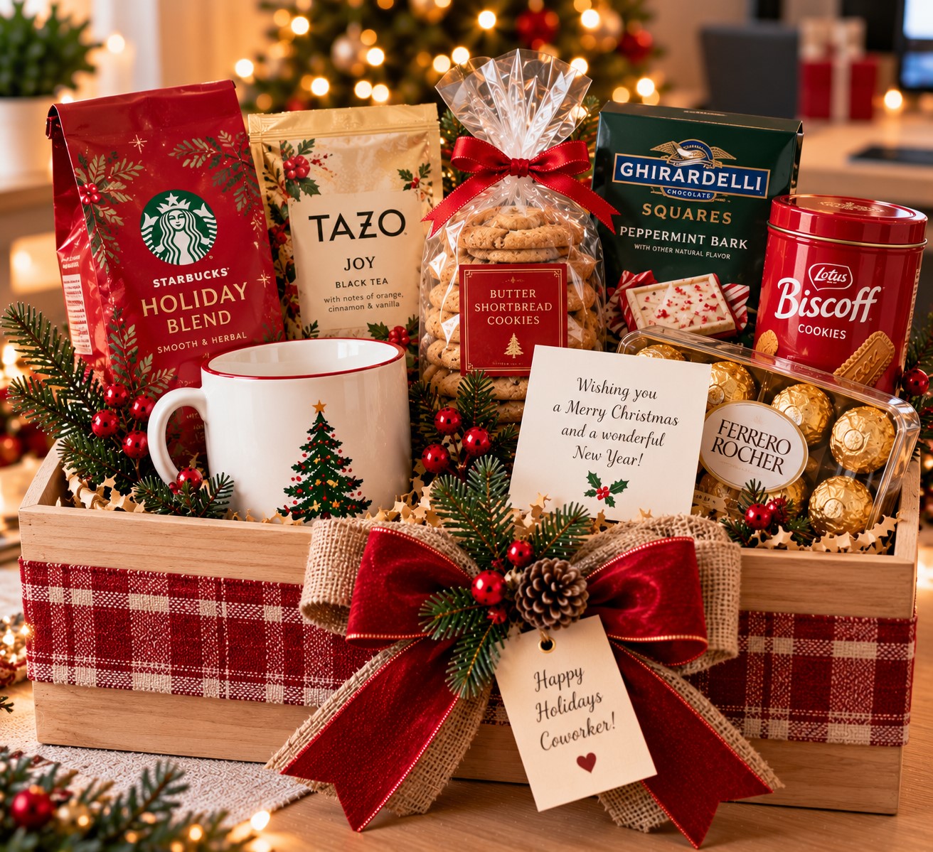 Coffee and Treats Basket for a Coworker