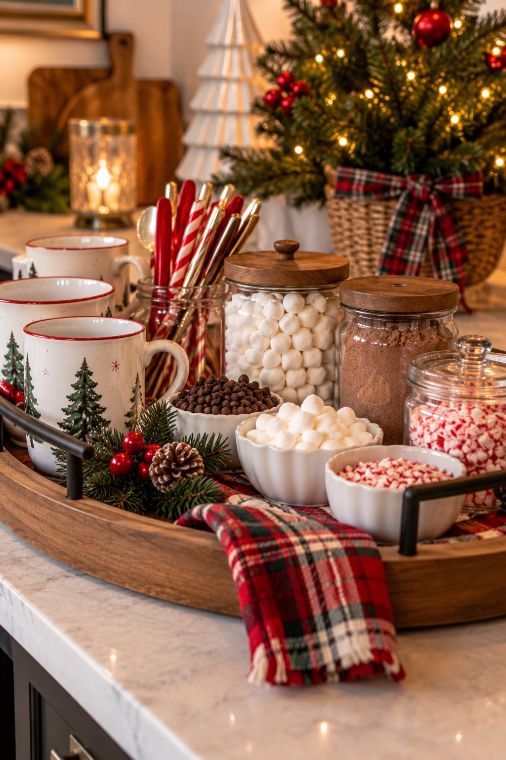 Cozy Christmas Hot Cocoa Bar
