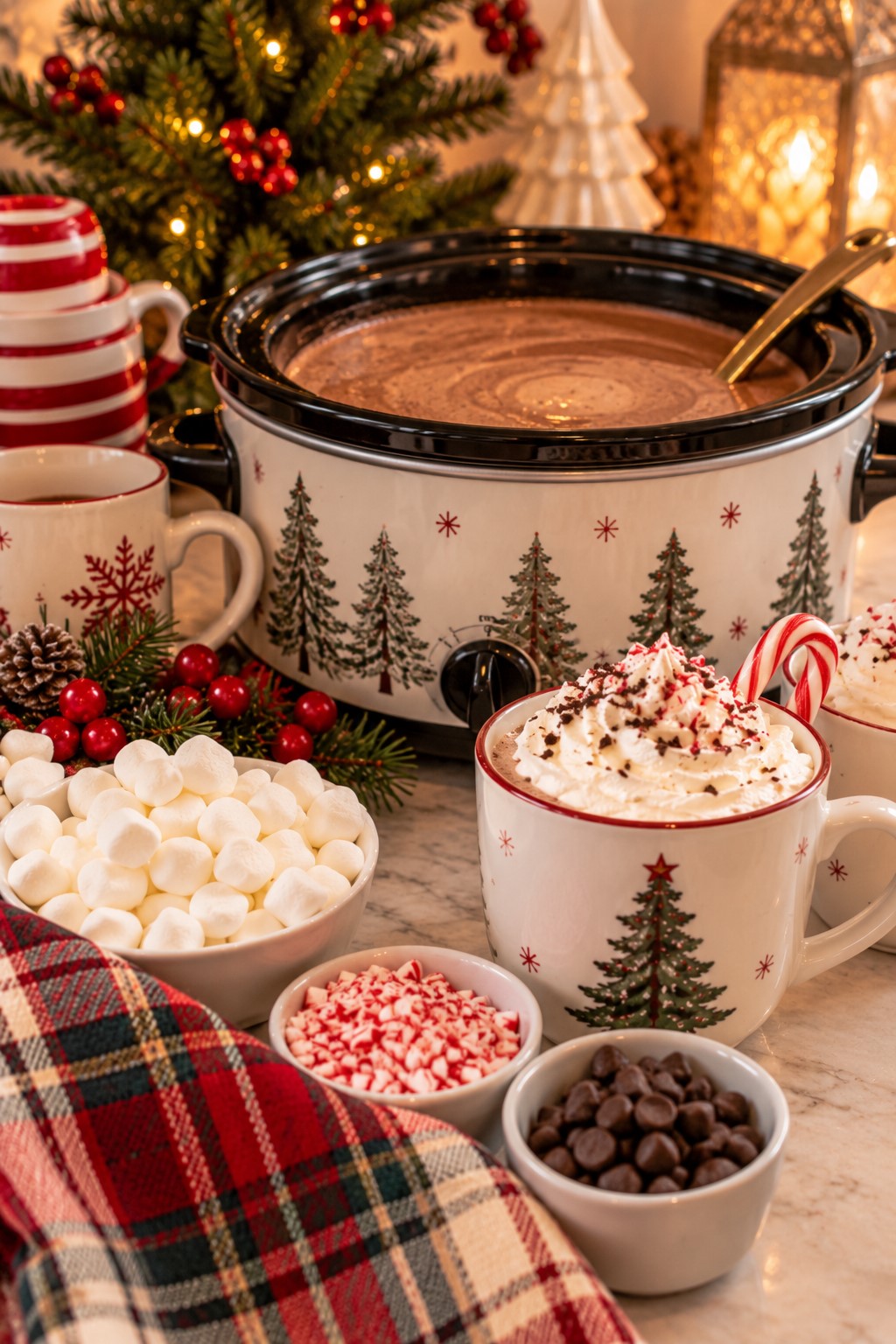 Cozy Christmas Hot Cocoa Station