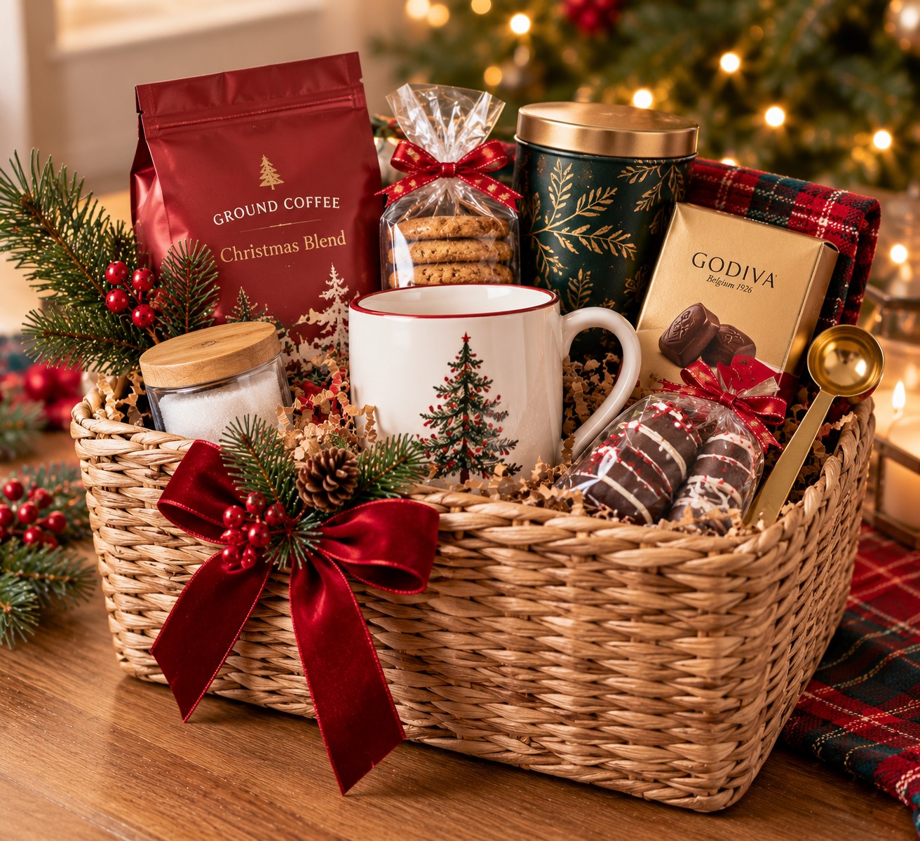 Cozy Coffee Lover's Basket