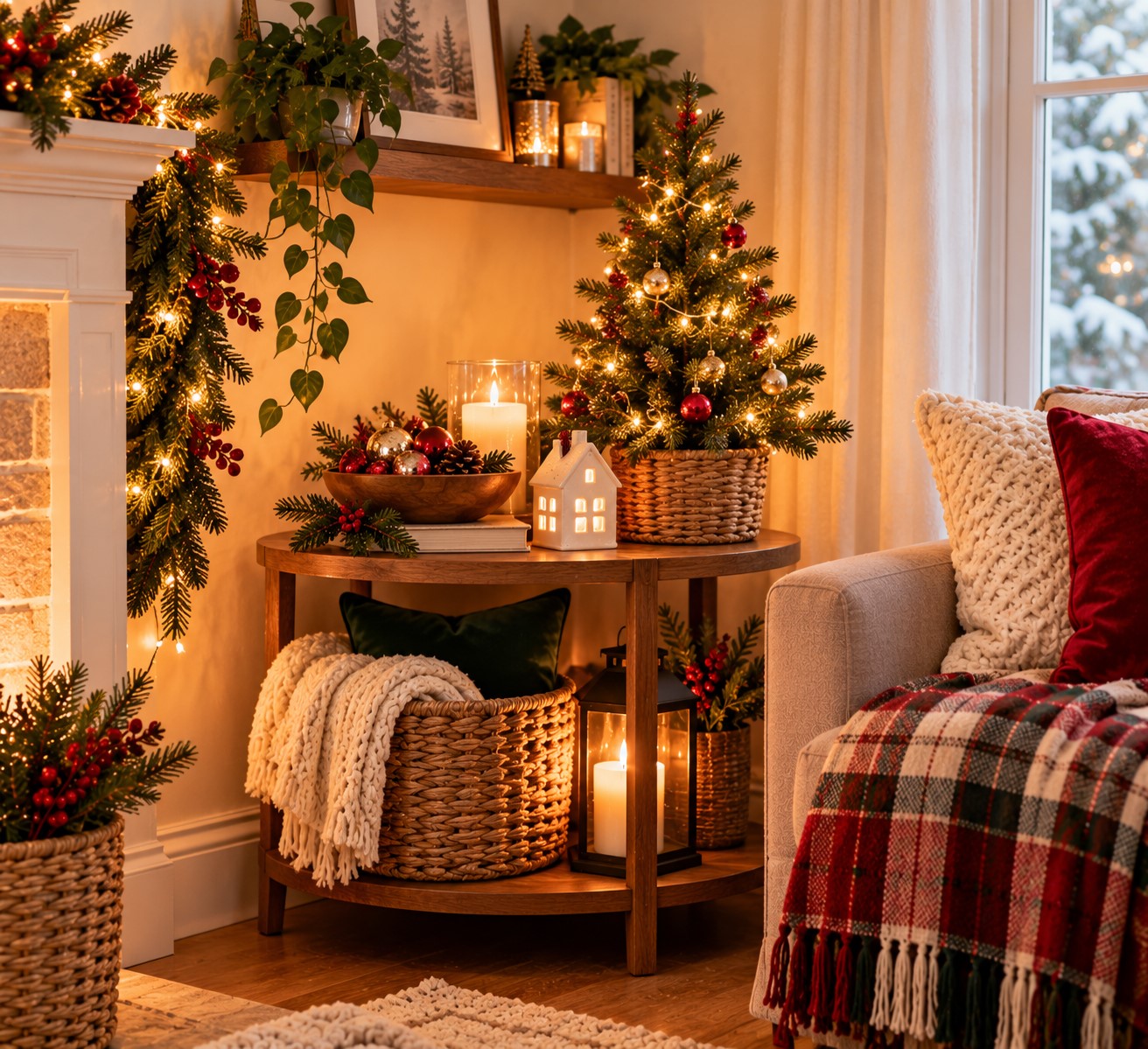 Create a Christmas Corner With What You Have