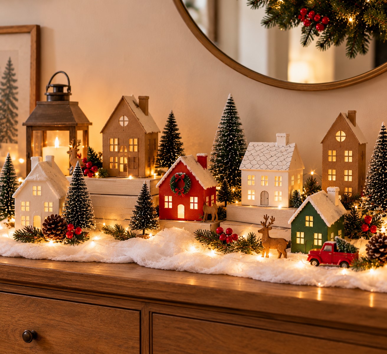 Create a Mini Christmas Village