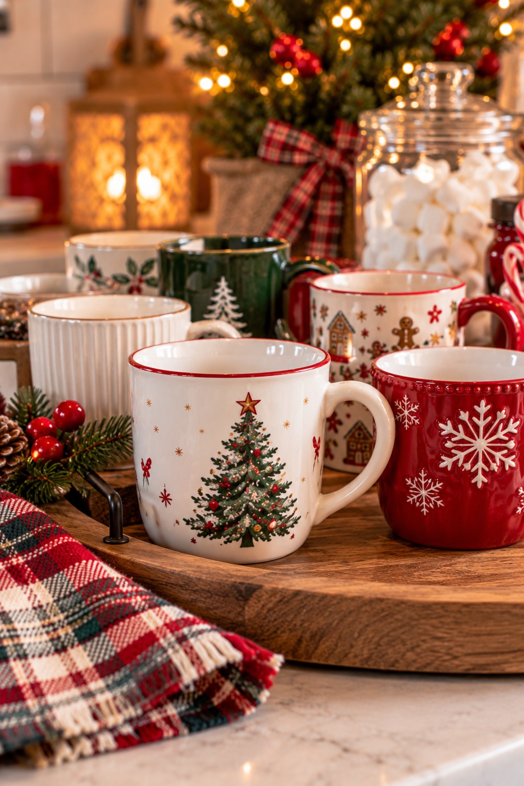 Festive Christmas Mug Cocoa Station