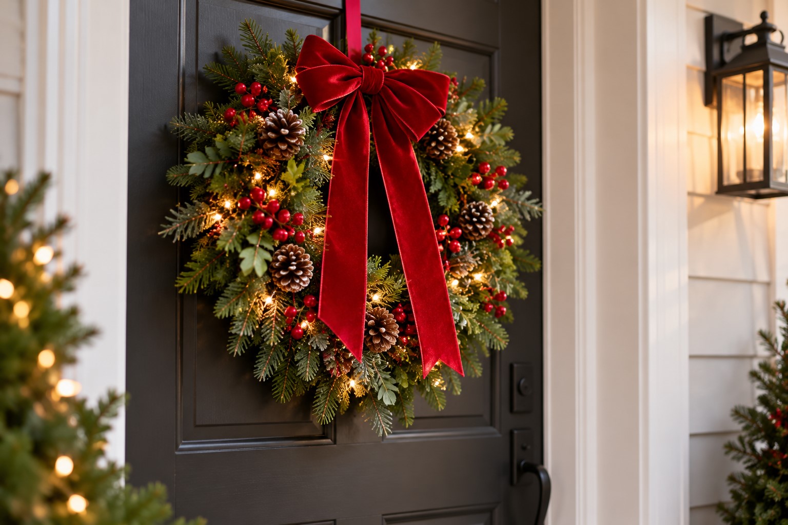 Give the Entryway a Christmas Welcome