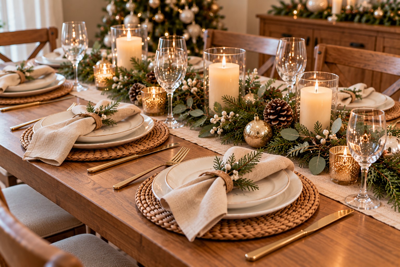 Go for a Neutral Christmas Table