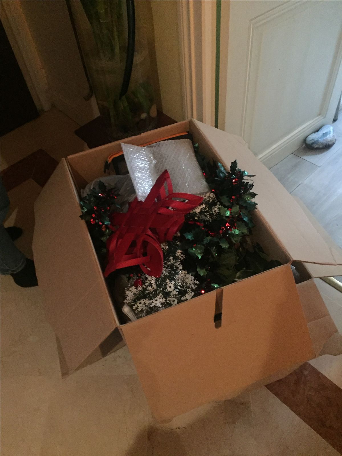 Keep Christmas Decor Easy to Move