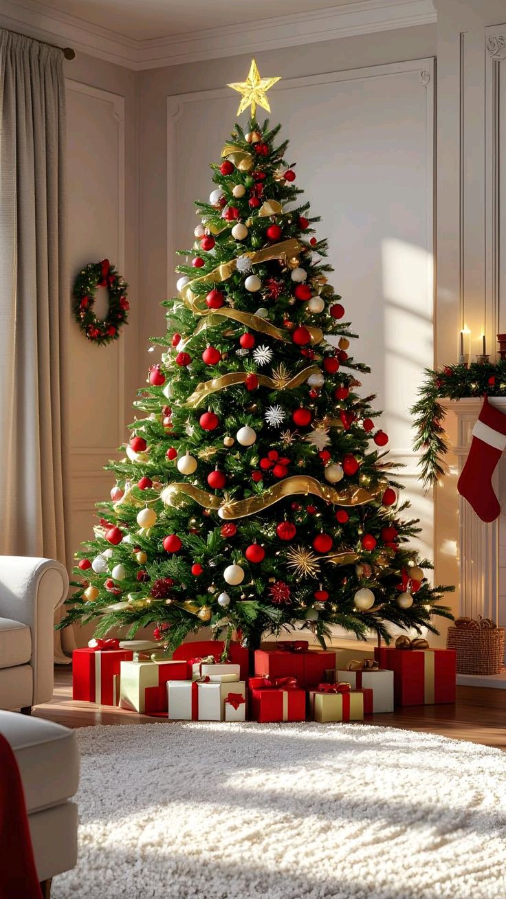Keep the Christmas Tree Decorations Simple