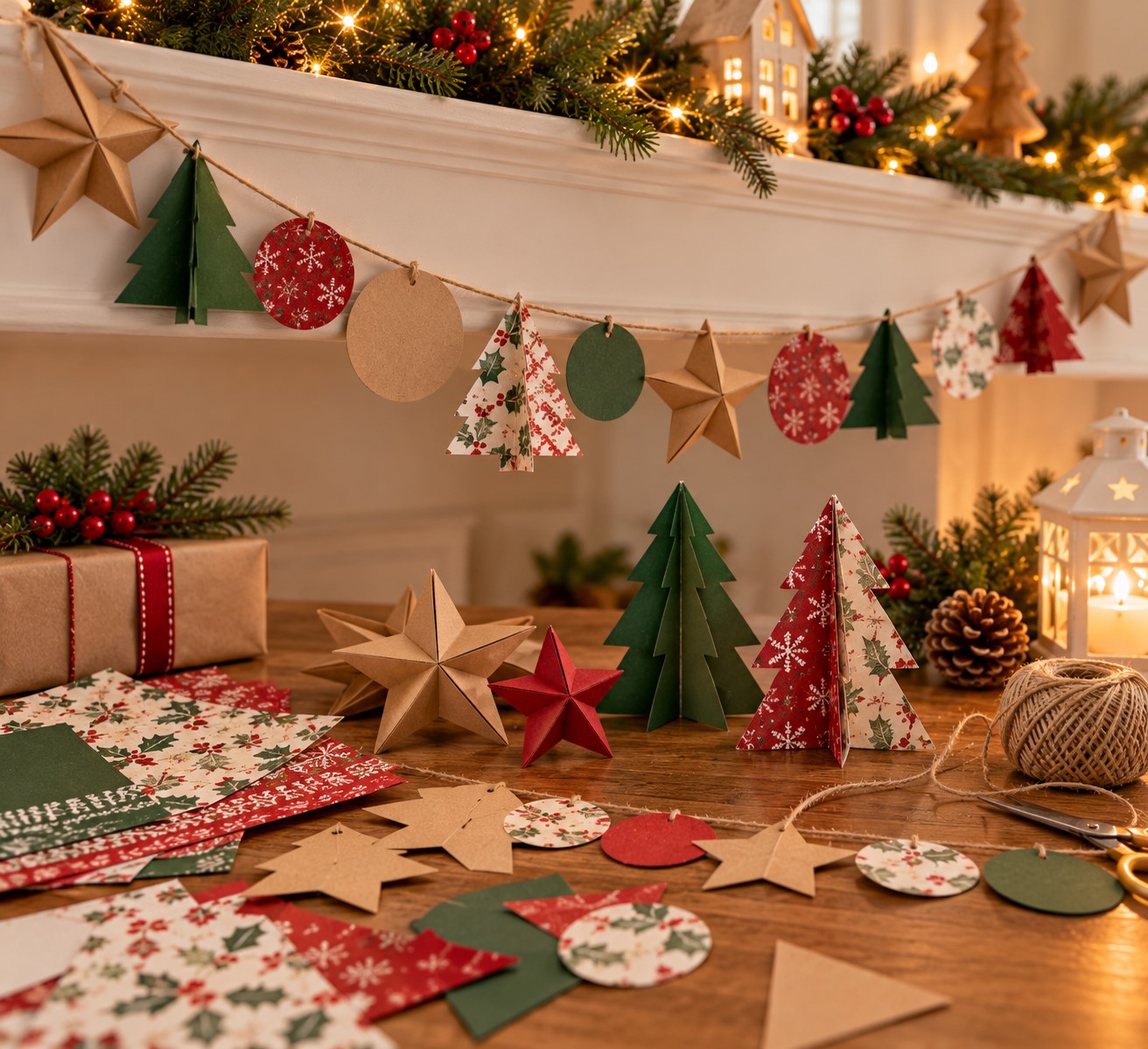 Make Simple Decorations From Paper Scraps
