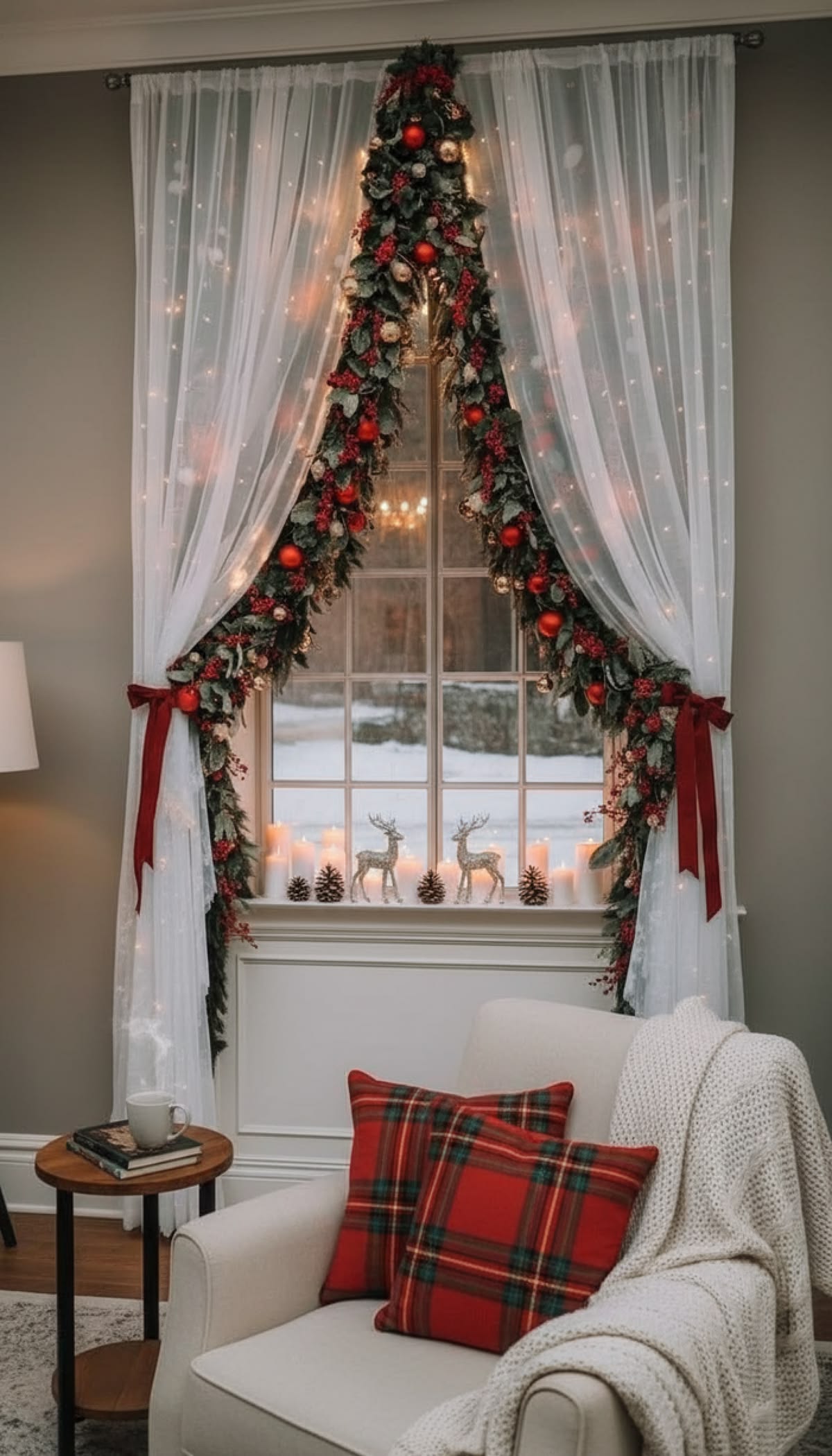 Make the Windows Part of the Christmas Decor