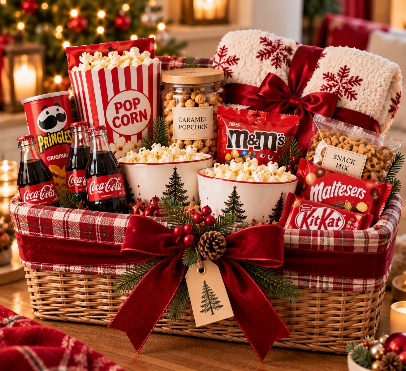 Movie Night Basket