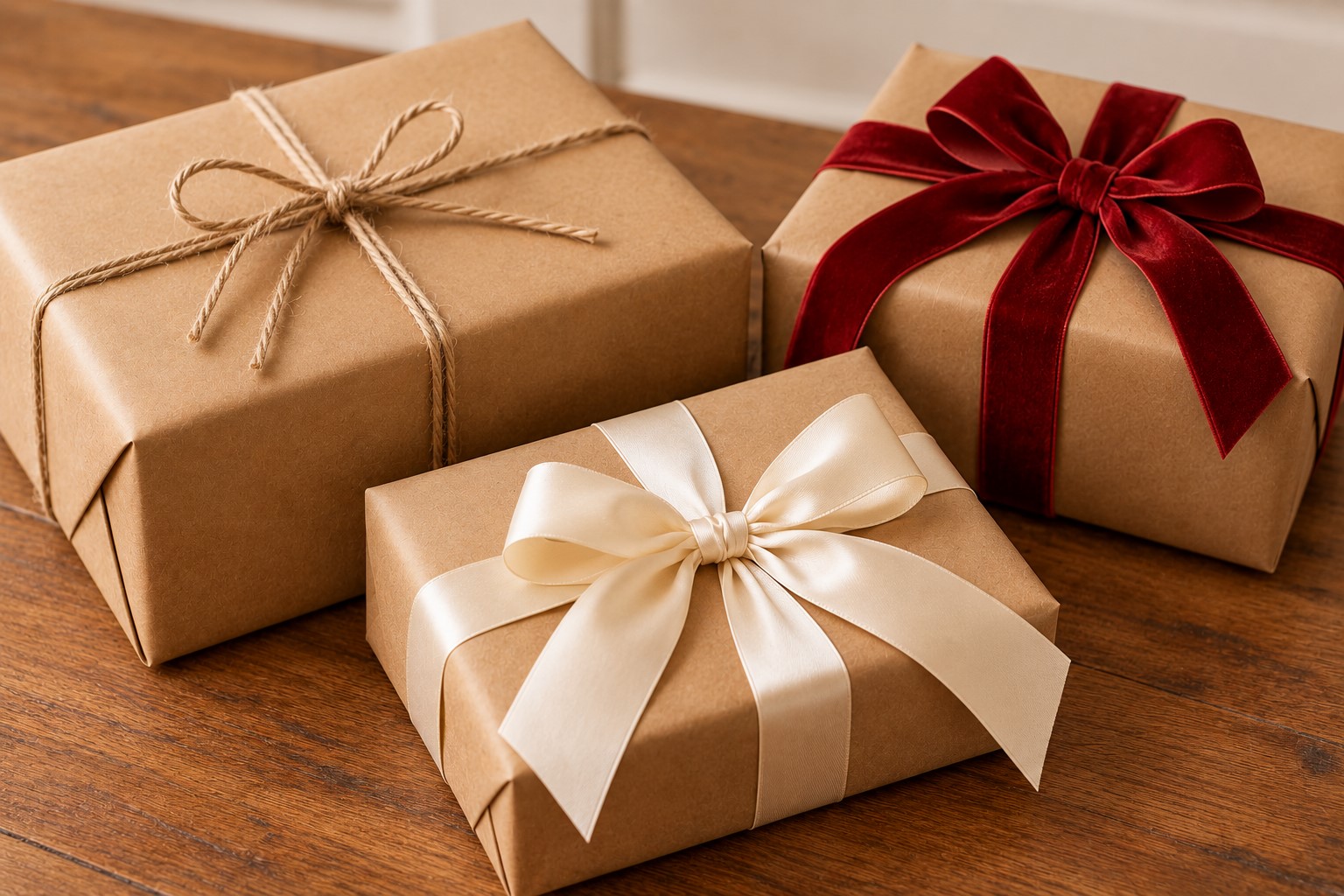 Rustic Holiday Gifts on Wood