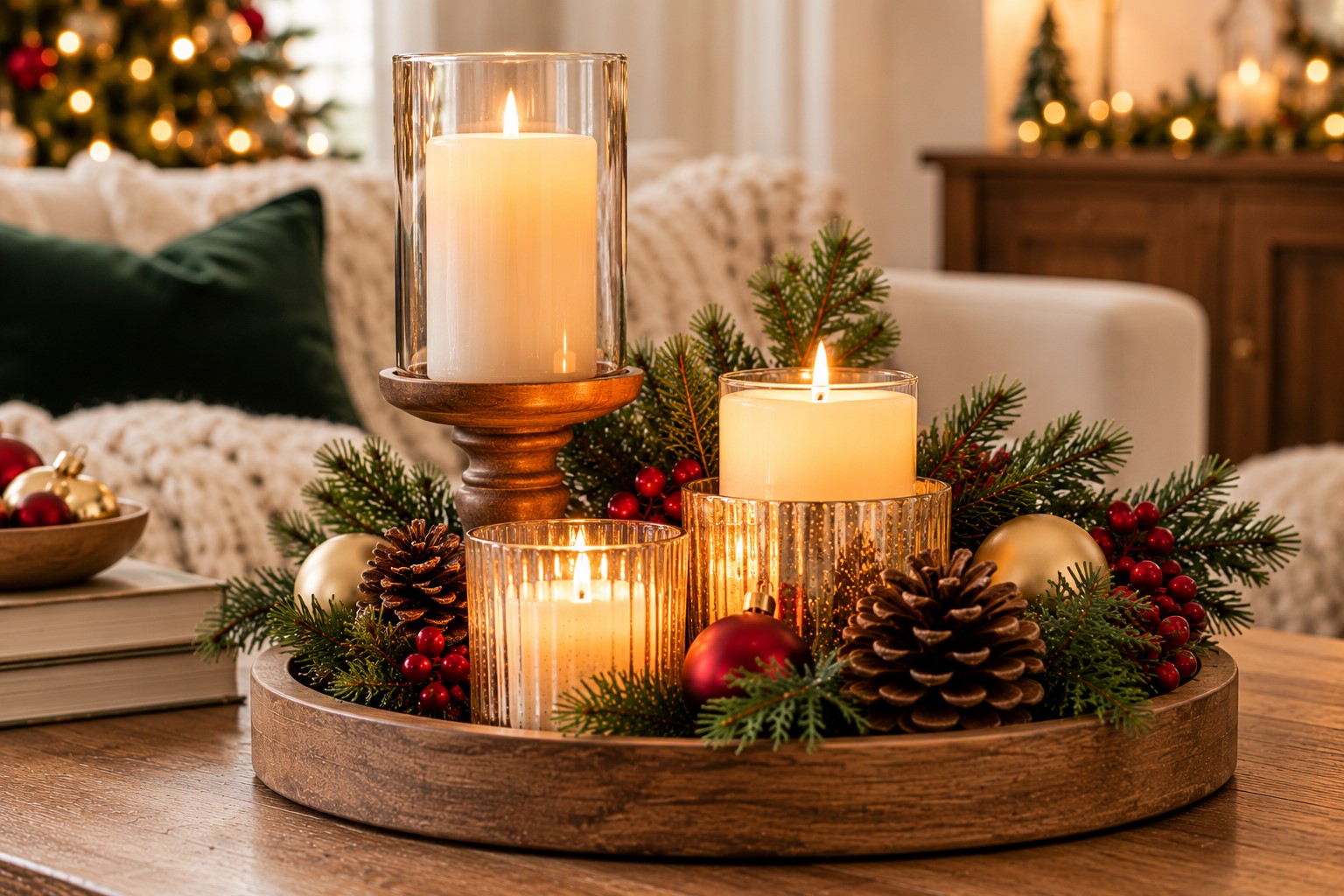 Use Candles at Different Heights