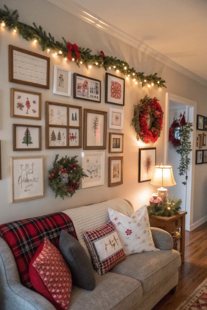 Use Your Walls for Christmas Decor