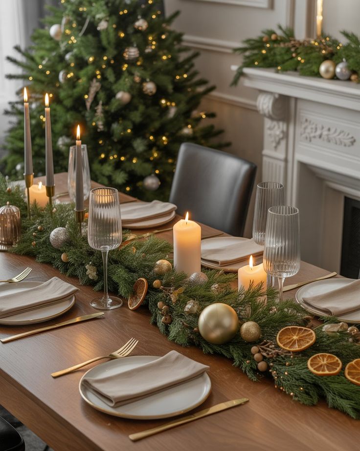 Use a Christmas Garland as the Base